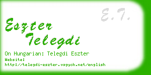 eszter telegdi business card